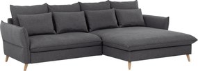 XXXLutz ROHOVÁ SEDAČKA, textil, sivá MID.YOU - Sedačky - 000694006707