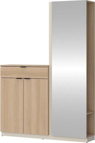 Predsieňový nábytok Sanya SAYGG2 D245/U118 2D1S dub lindberg/cashmere