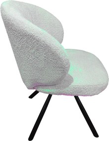 Otočná jedálenská stolička Beatris, svetlo béžová štruktúrovaná látka