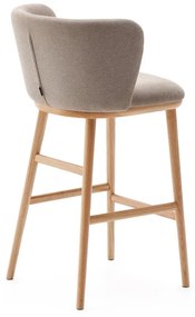 Svetlohnedá barová stolička (výška sedadla 65 cm) Ciselia – Kave Home