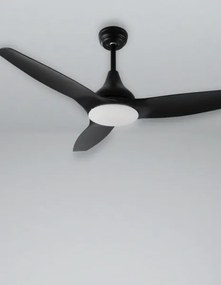 Stropný ventilátor Samoa 12.2 čierne s diaľkovým ovládaním