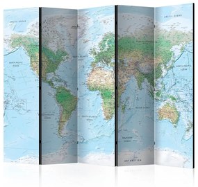 Paraván World Map Dekorhome