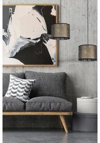 Luster na lanku REZO 3xE27/60W/230V zlatá/tyrkysová