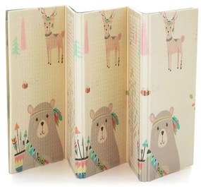 PETITE&MARS - Skladacia podložka na hranie  CAMPY ELEPHANT&FOX