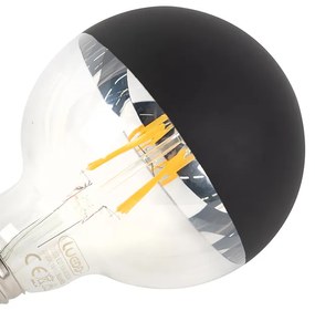 Sada 5 stmievateľných LED vláknových žiaroviek E27 G95 čiernych 550 lm 2700 K