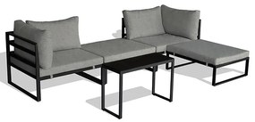Autronic BONTEC Záhradná zostava, kov, látka, sivá, AZ-L1761 GREY Farba: Šedá
