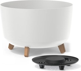 Plastový kvetináč na nožičkách DGRL400 39 cm - biela