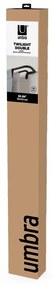 Oceľová roztiahnuteľná dvojitá garniža 76 - 213 cm Twilight – Umbra