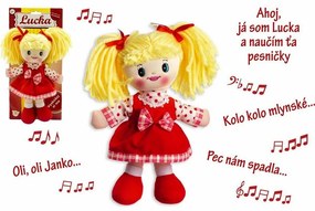 Teddies Handrová bábika Lucka, 30 cm, slovensky spievajúca