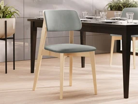 Čalúnená jedálenská stolička KT63/C, Dostupné poťahy: Magic Velvet 2217, Farby: buk