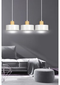 Luster na lanku TORIN 3xE27/15W/230V biela