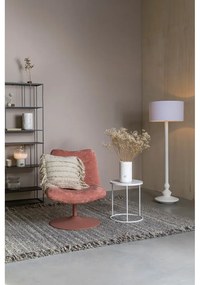 Ružové zamatové kreslo Bubba – Zuiver