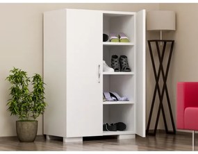 Skrinka na topánky MADA 94x60 cm biela