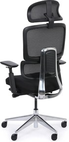 Kancelárska stolička WILMOT MF, čierny rám, čierna