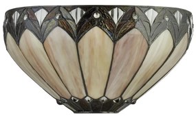 Tiffany svietidlo nástenné PEARL BEIGE