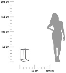 Stojan na kvety 40x24 cm antracit