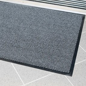 Ekonomická polypropylénová čistiaca rohož, 90 x 150 cm, sivá