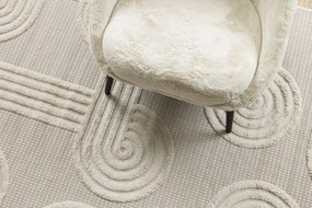 Koberec SANTO  SIZAL 1001 Geometrický, biely