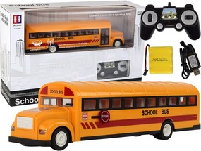 LEAN Toys Žltý školský autobus na diaľkové ovládanie R/C Otvorené dvere