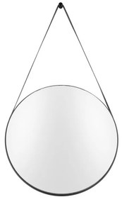 Nástenné zrkladlo s rámom v čiernej farbe PT LIVING Balanced, ø 47 cm