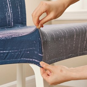 4Home Napínací poťah na stoličku Wave 45 - 50 cm, sada 2 ks