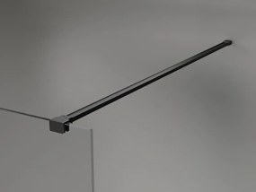 Mexen Lunar sprchová stena pravá 80 x 200 cm, 8mm číre sklo, čierna matná, 830-080-000-70-00-P