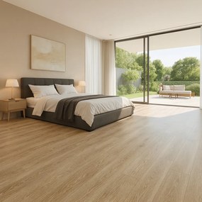 Beauflor, PVC podlaha - lino Quintex Havanna Oak 019S, na mieru, šíře 4m,5m, béžová, filc, chodba / predsieň