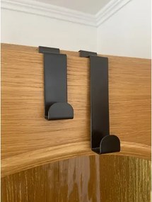 usporadejto.cz Háčik na dvere z vnútornej strany, DOORHOOK - čierny, krátky