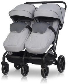 Súrodenecký kočík EasyGo Echo Cloudy Gray