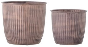 Kovové obaly na kvetináče v súprave 2 ks ø 21,5 cm Kenzie – Bloomingville