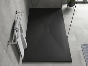 Mexen Hugo, SMC obdĺžniková sprchová vanička 150 x 100 cm, čierna matná, 42701015