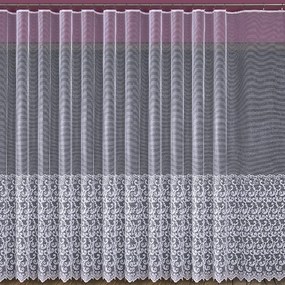 Žakarová záclona 630/D10/250 biely. Tovar na mieru