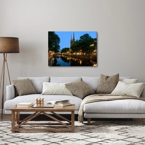 Obraz nočného historického mesta (70x50 cm)