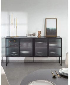 Čierna komoda Kave Home Trixie