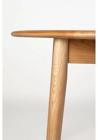 Okrúhly rozkladací jedálenský stôl s prídavnou doskou v dubovom dekore ø 120 cm Twist – Zuiver