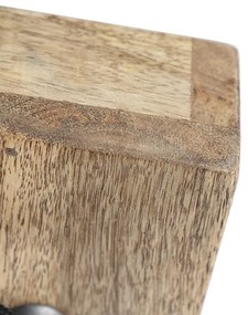 Priemyselný reflektor tmavosivý s mangovým drevom 18 cm - Mangoes