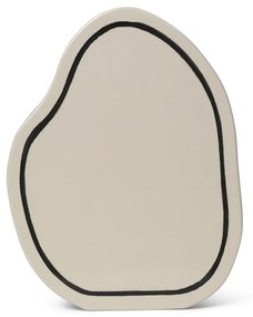 Váza Paste Rounded, okrúhla – sivobiela