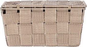 Béžový úložný box s vekom Wenko Adria, 19 x 14 cm