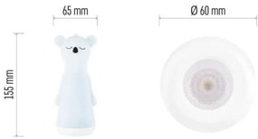 LED stmievateľná dobíjateľná detská baterka s nočným svetlom 2 v 1 LED/3,7V 1200 mAh