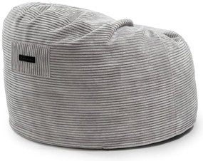 Tmavohnedý menčestrový detský sedací vak Om 85 – SLOWDOWN