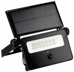 BERGE Solárna LED lampa so senzorom pohybu - neutrálna biela
