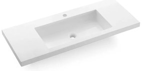 Bathco 0515 - Zapustené umývadlo COLLOTO 100x40 cm živica/biela