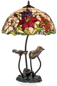 Stolová Tiffany lampa ORCHIDEA 61*Ø40 2*E27