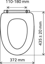 Novaservis - sedátko plast, WC/BILA