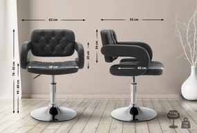 Stolička Dublin lounger - Čierna