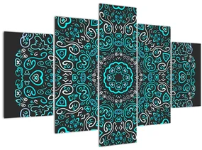 Obraz ornamentálne abstrakcie (150x105 cm)