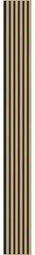 Mexen Lam-B, akustické stenové lamely 275 × 30 cm, HDF doska 4 mm, technická dyha, dub zlatistý, 275307-3015-003