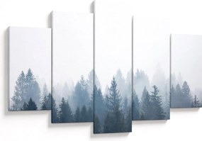 Obraz - Zahmlený les (150x105 cm)