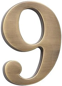 Domová číslica COBRA - 5 cm (OFS - bronz česaný), 3, COBRA OFS (bronz česaný)
