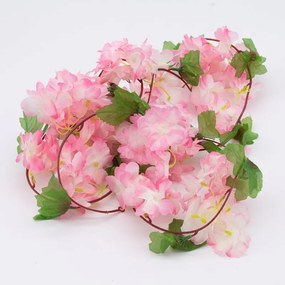 DECOLED Jarní girlanda, 220 cm, prům. 15 cm, růžová, sakura